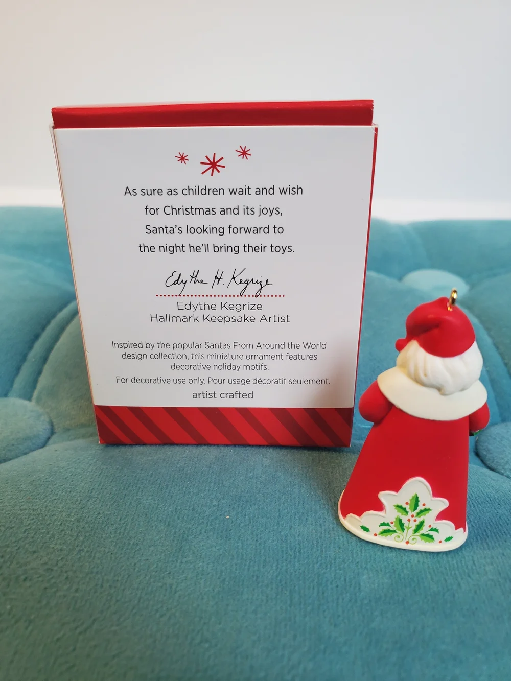 2014 Hallmark Keepsake Santa The Toy Bringer Miniature Ornament QXM8526